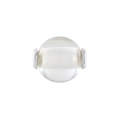 White Quartz Silver Pendant (MONOSONO COLLECTION)