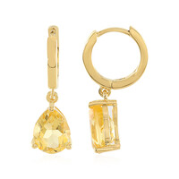 Citrine Silver Earrings
