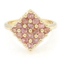 18K Unheated Padparadscha Sapphire Gold Ring (AMAYANI)
