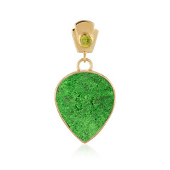 Uvarovite Silver Pendant