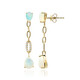 14K AAA Welo Opal Gold Earrings (CIRARI)