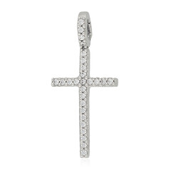 14K PK (H) Diamond Gold Pendant