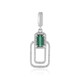 Benedito Green Tourmaline Silver Pendant