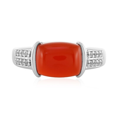 Carnelian Silver Ring