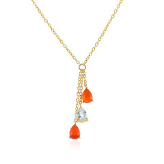 Carnelian Silver Necklace
