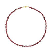 Noble Red Spinel Silver Necklace