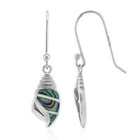 Abalone Shell Silver Earrings