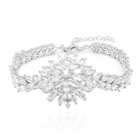 White Topaz Silver Bracelet