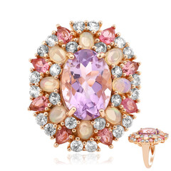 Bolivian Amethyst Silver Ring