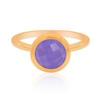 Lavender Jade Silver Ring