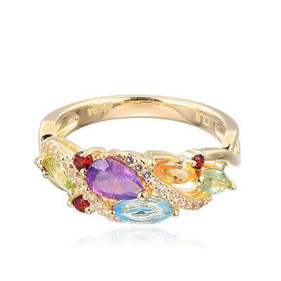 Zambian Amethyst Silver Ring