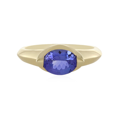14K AAA Tanzanite Gold Ring (de Melo)