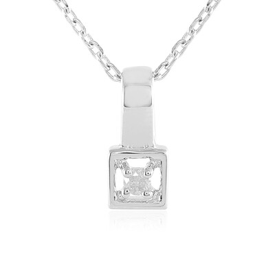 I3 (J) Diamond Silver Necklace