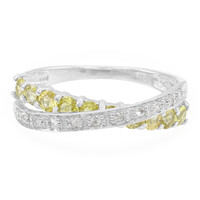 Cuprian Tourmaline Silver Ring