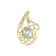 9K AAA Welo Opal Gold Pendant (Ornaments by de Melo)