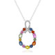 Blue Sapphire Silver Necklace