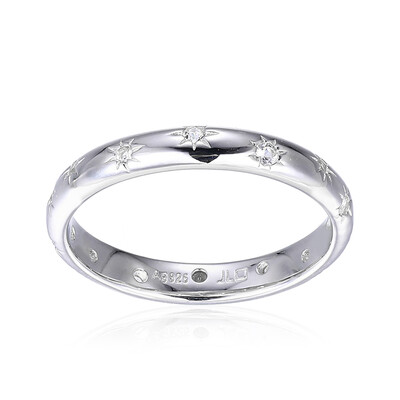 White Topaz Silver Ring