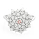 Padparadscha Sapphire Silver Ring