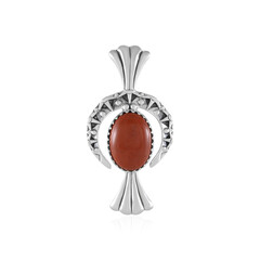 Red Jasper Silver Pendant (Desert Chic)