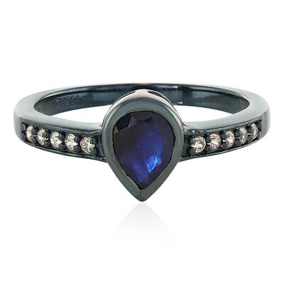 Madagascar Blue Sapphire Silver Ring