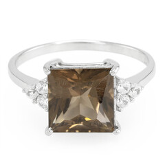 Smoky Quartz Silver Ring
