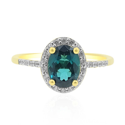 9K Brazilian Indicolite Gold Ring