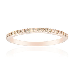 9K SI1 Argyle Rose De France Diamond Gold Ring
