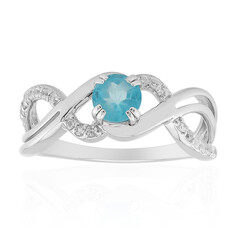Blue Apatite Silver Ring
