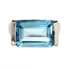 Sky Blue Topaz Silver Ring