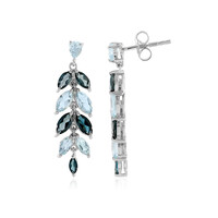 London Blue Topaz Silver Earrings
