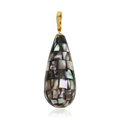 Abalone Shell Silver Pendant