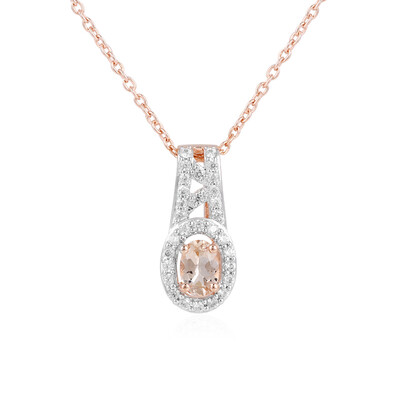 Morganite Silver Necklace