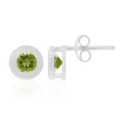 Peridot Silver Earrings