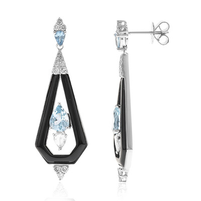 14K AAA Brazilian Aquamarine Gold Earrings (CIRARI)