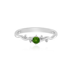 Russian Diopside Silver Ring