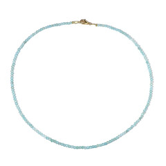 Blue Apatite Silver Necklace