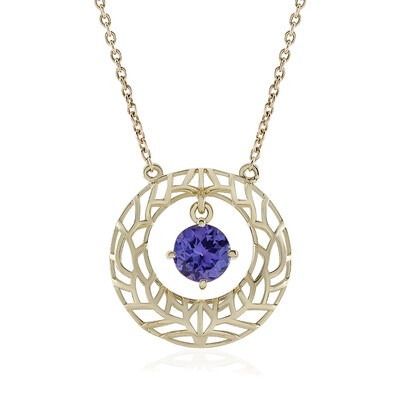 9K AAA Tanzanite Gold Necklace (Ornaments by de Melo)