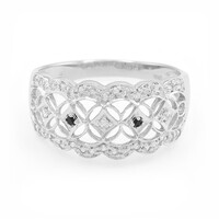White Sapphire Silver Ring