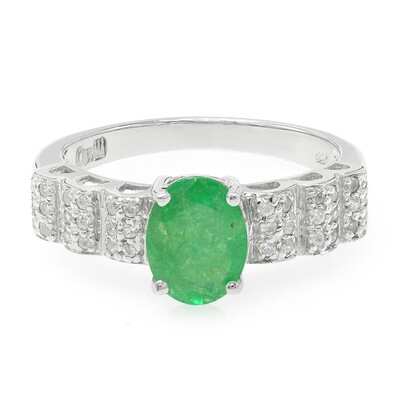 Bahia Emerald Silver Ring