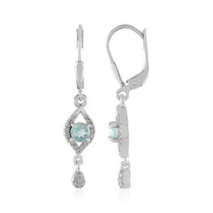 Blue Apatite Silver Earrings