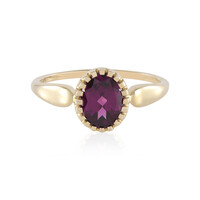 9K Magenta Garnet Gold Ring