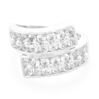 White Topaz Silver Ring