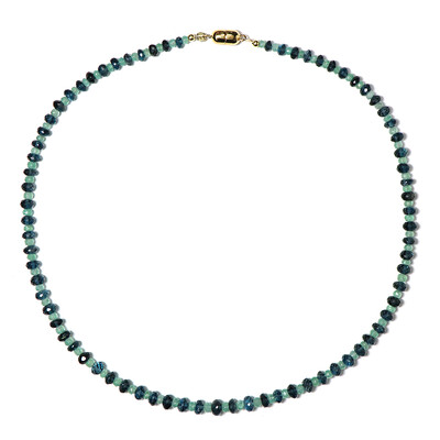 Zambian Emerald Silver Necklace (Riya)