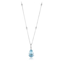 14K AAA Brazilian Aquamarine Gold Necklace (AMAYANI)