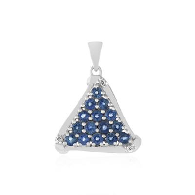 Blue Sapphire Silver Pendant