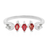 Tanzanian Ruby Silver Ring