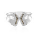 I2 Champagne Diamond Silver Ring (de Melo)