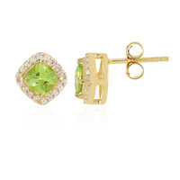 Peridot Silver Earrings