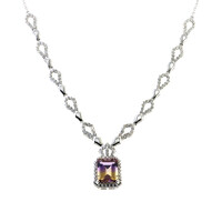 Ametrine Silver Necklace