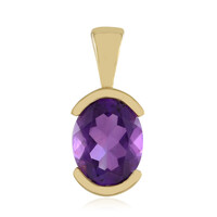 Zambian Amethyst Silver Pendant